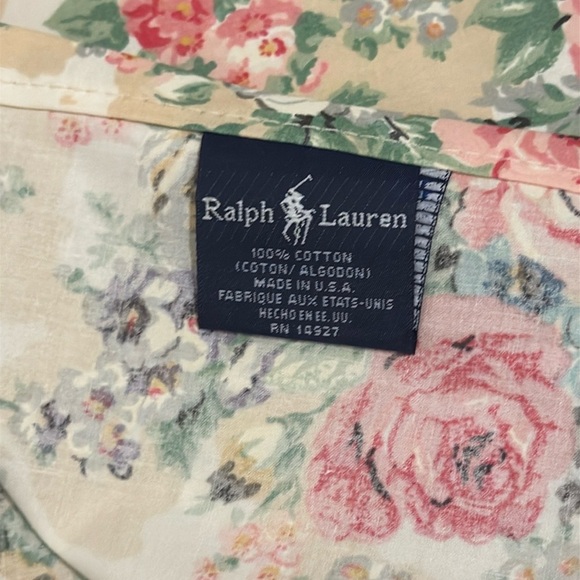 Ralph Lauren Vintage RARE “Brittany Multi" Floral Flat Queen Size Sheet! - Picture 5 of 5